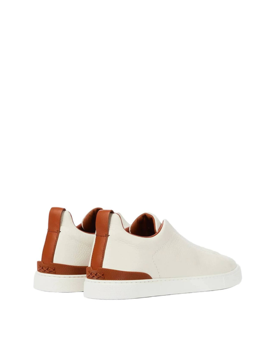 Zegna Leather sneakers with concealed laces Zegna
