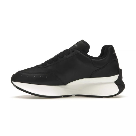 Alexander Mcqueen Oversized Graffiti Sprint Runner – Black White