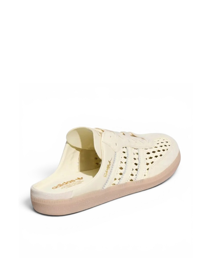 Adidas Samba Mule Woven Basketweave Cream White