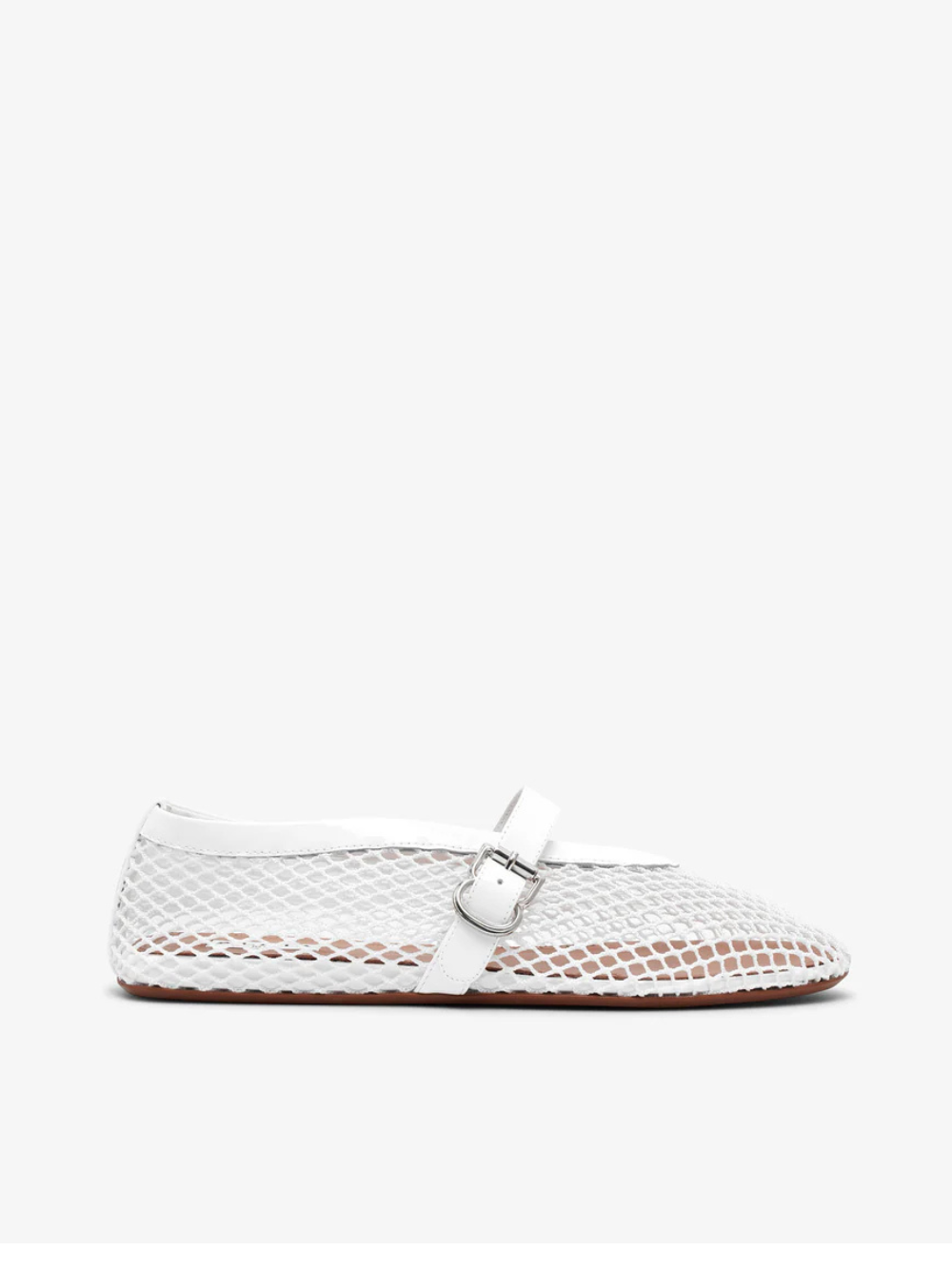 Alaïa White mesh ballet flats