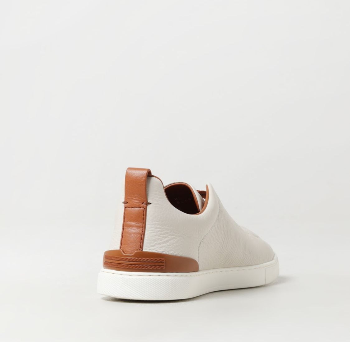 Zegna Leather sneakers with concealed laces Zegna