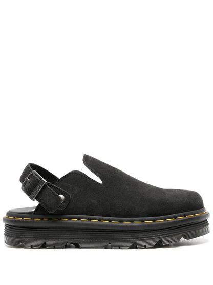 Dr. Martens Zebzag suede mules - black