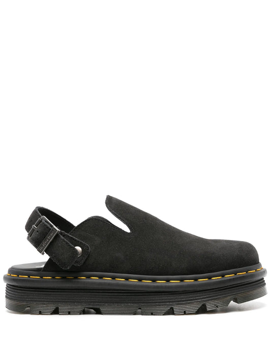 Dr. Martens Zebzag suede mules - black