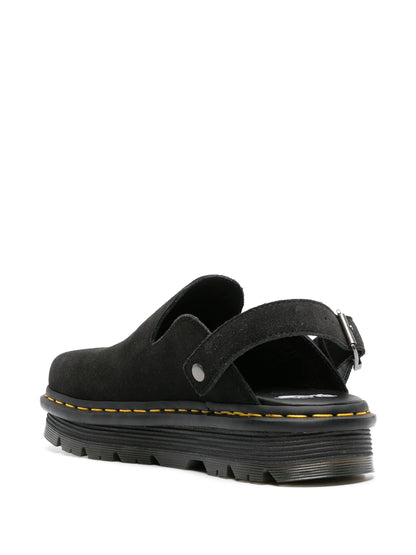 Dr. Martens Zebzag suede mules - black