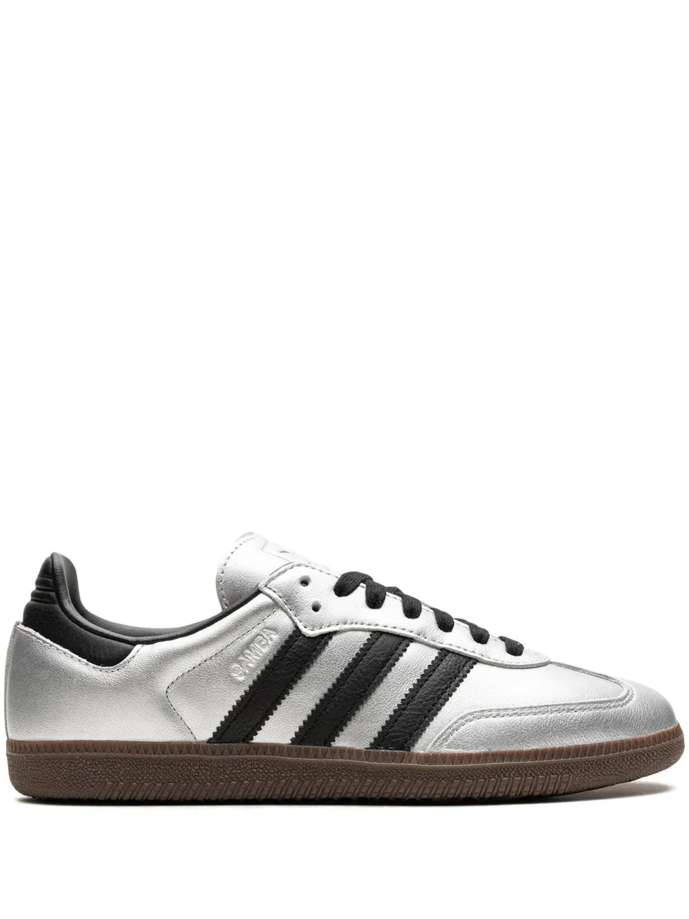 adidas Samba OG Womens Sneaker Silver Metallic Black Gum
