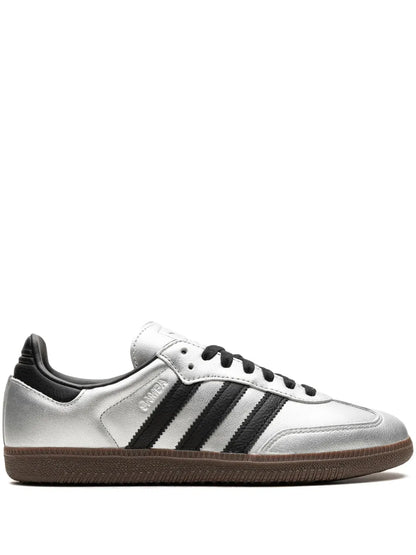 adidas Samba OG Womens Sneaker Silver Metallic Black Gum