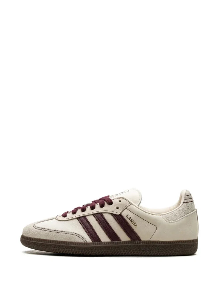 Adidas Samba OG "Wonder White/Maroon" sneakers
