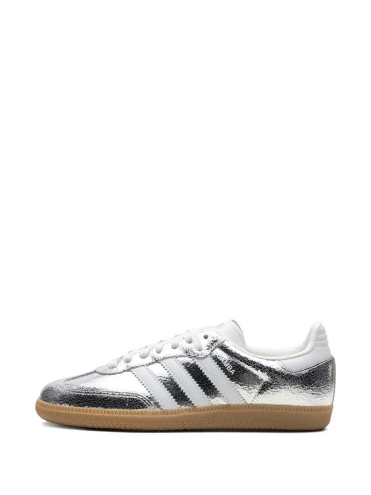 Adidas Samba OG WMNS "Silver Metallic Cracked Leather"