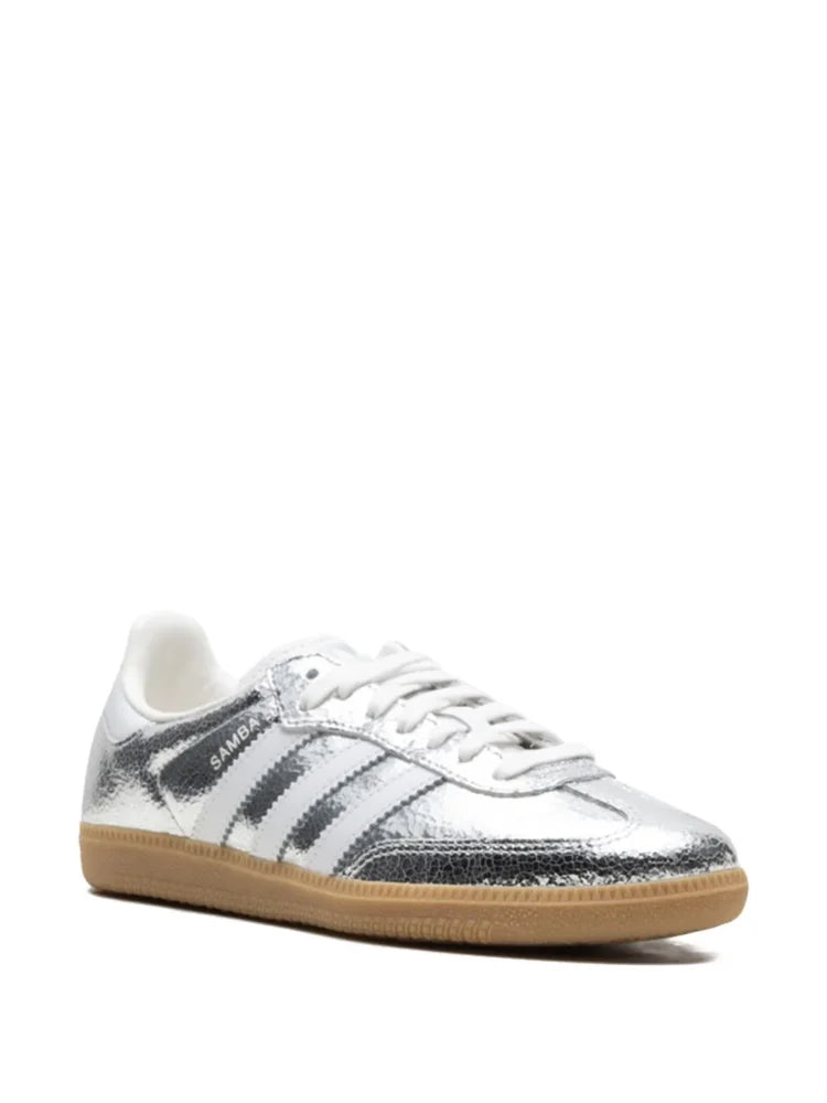Adidas Samba OG WMNS "Silver Metallic Cracked Leather"