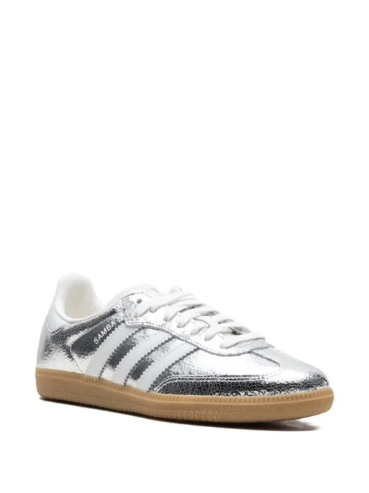 Adidas Samba OG WMNS "Silver Metallic Cracked Leather"