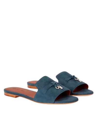 Loropiana Summer Charms Sandal Suede Goatskin Denim