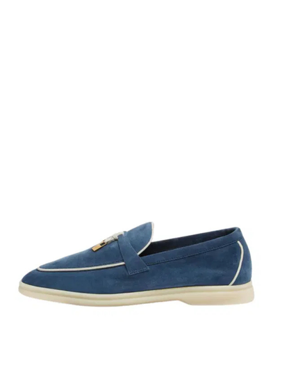 Loro Piana Summer Charms Walk Loafer Ocean Heart