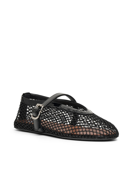 Alaïa Black mesh ballet flats