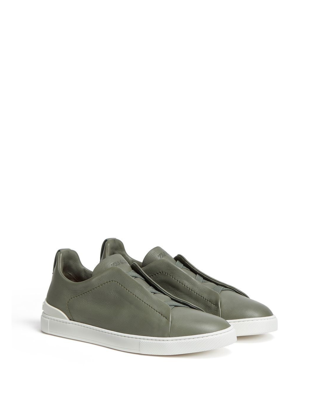 ZEGNA Triple Stitch leather sneakers
