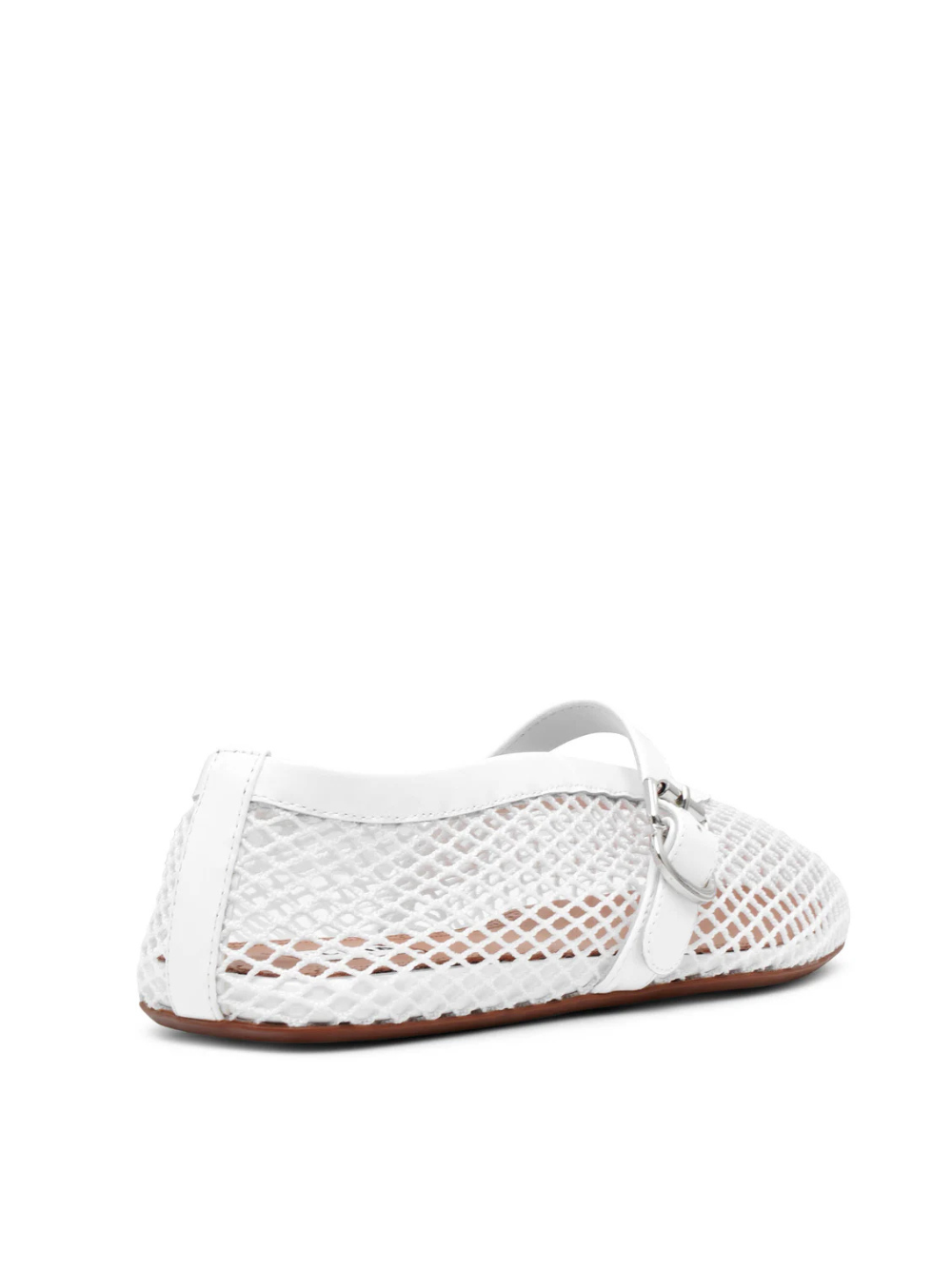 Alaïa White mesh ballet flats
