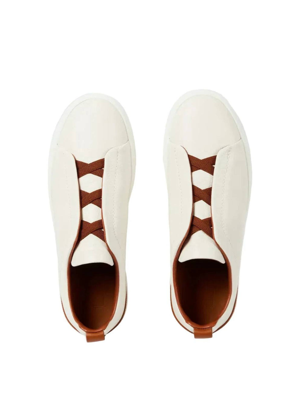 Zegna Leather sneakers with concealed laces Zegna