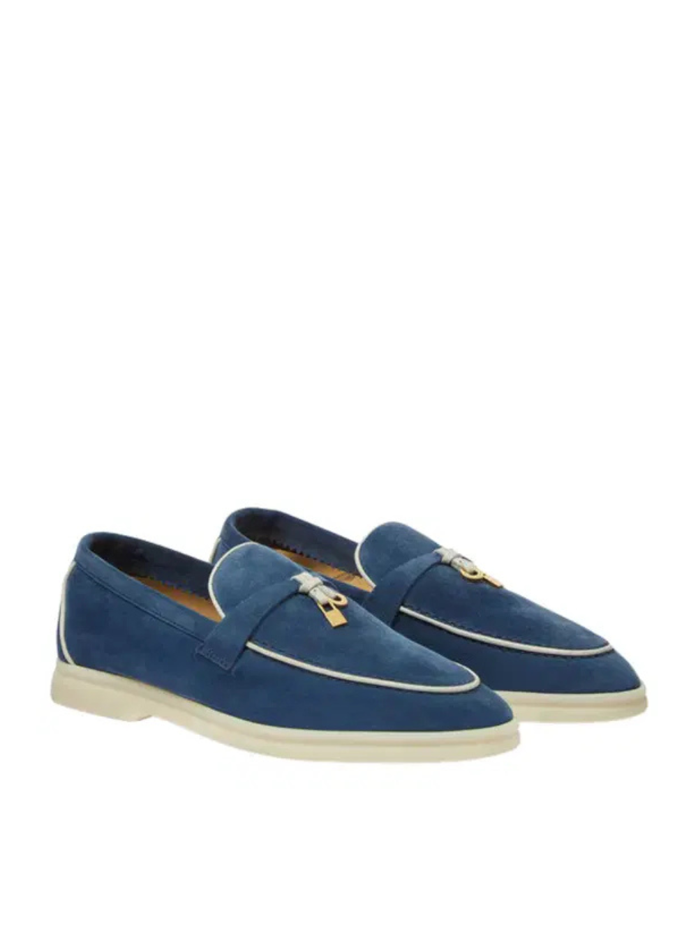 Loro Piana Summer Charms Walk Loafer Ocean Heart