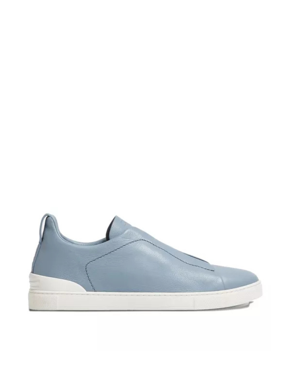Zegna Men's Blue leather sneakers