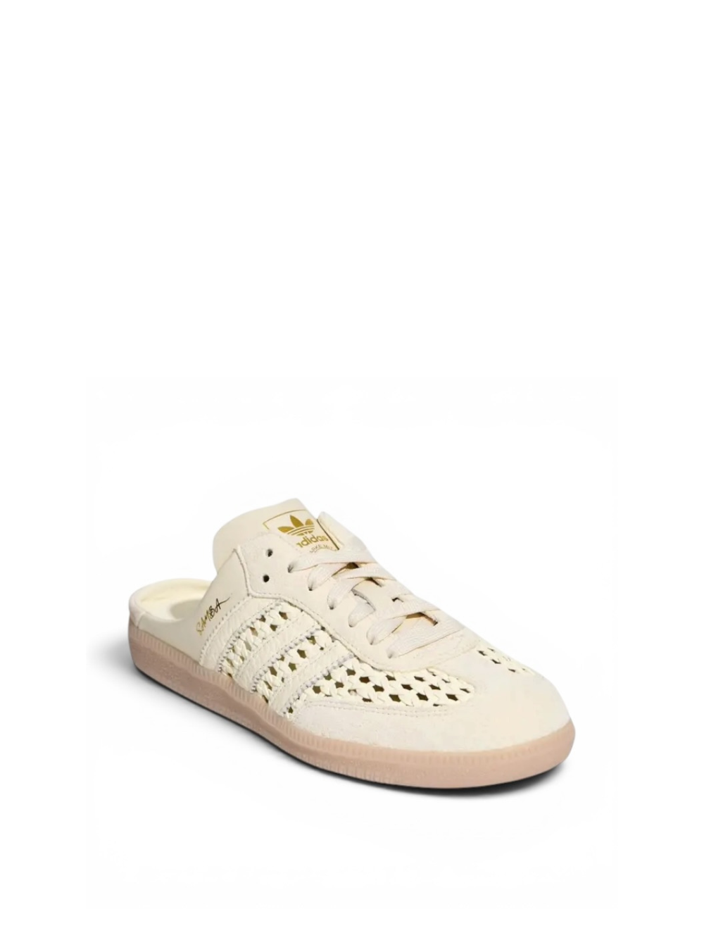 Adidas Samba Mule Woven Basketweave Cream White