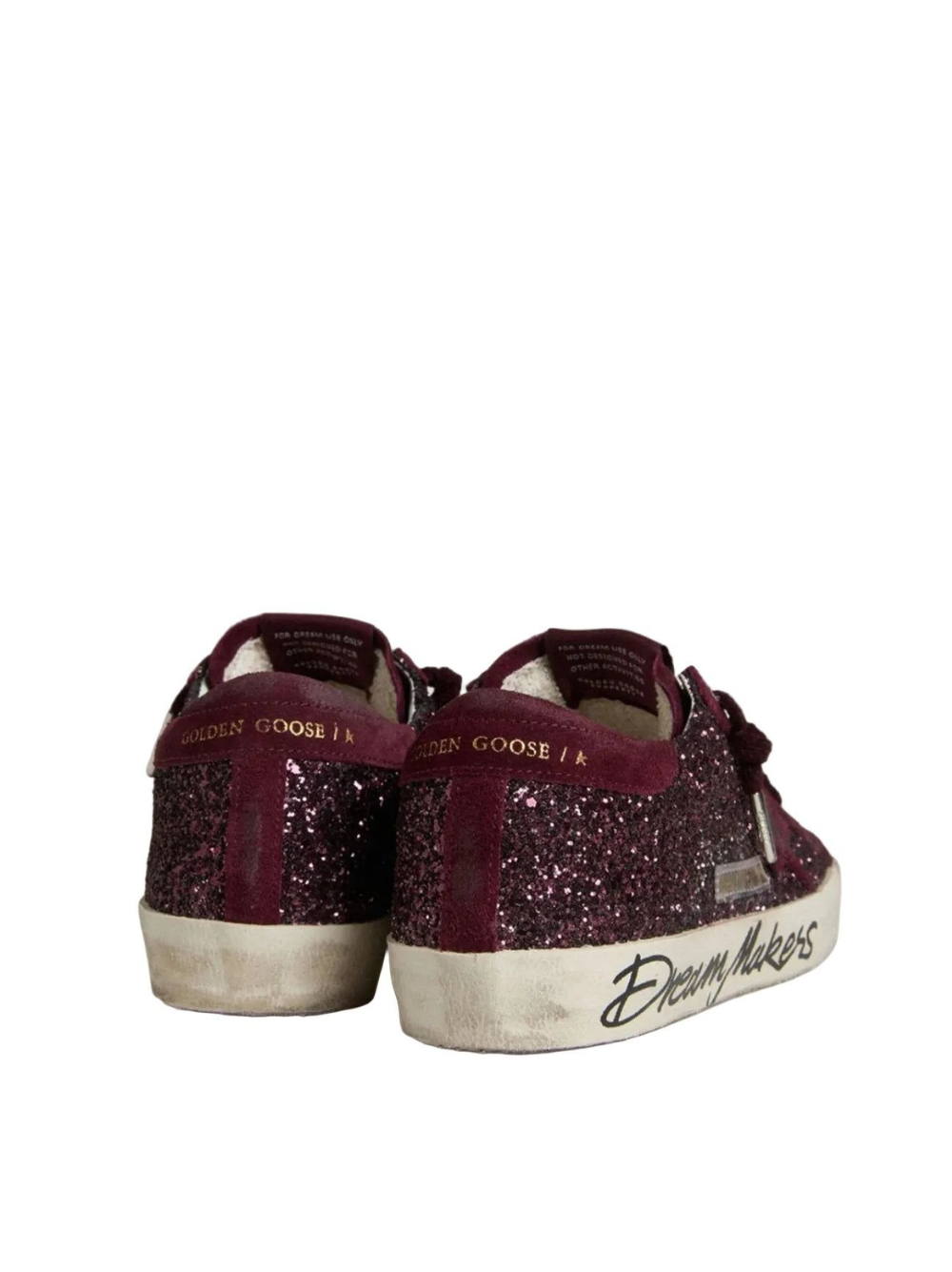 Golden Goose women's super - star LTD in cherry glitter with cherry suede star