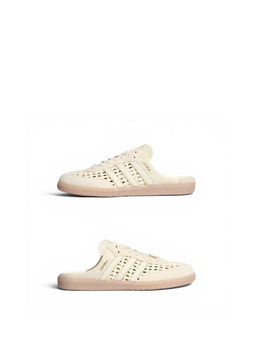Adidas Samba Mule Woven Basketweave Cream White