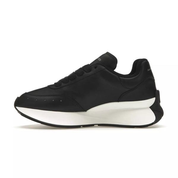 Alexander Mcqueen Oversized Graffiti Sprint Runner – Black White