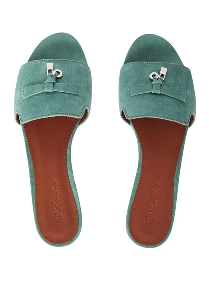 Loro piana Summer Charms Suede Goatskin Sap Green
