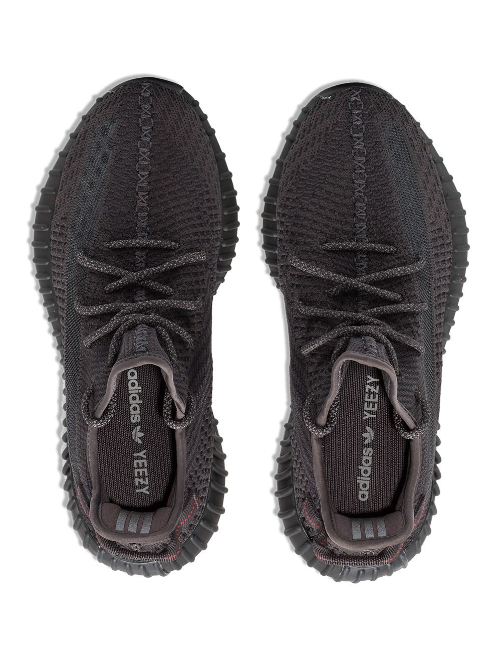 Adidas Yeezy Boost 350 V2 All Black laces Reflective
