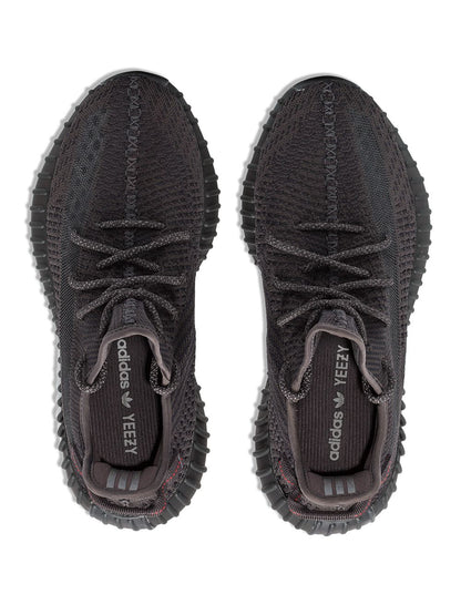 Adidas Yeezy Boost 350 V2 All Black laces Reflective