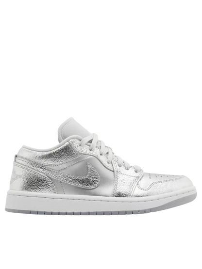 Air Jordan  1 low metallic silver