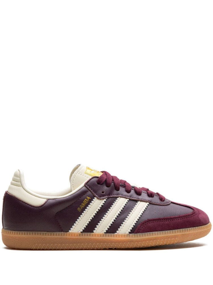 Adidas Samba OG Maroon Cream White Gold Metallic