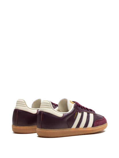 Adidas Samba OG Maroon Cream White Gold Metallic