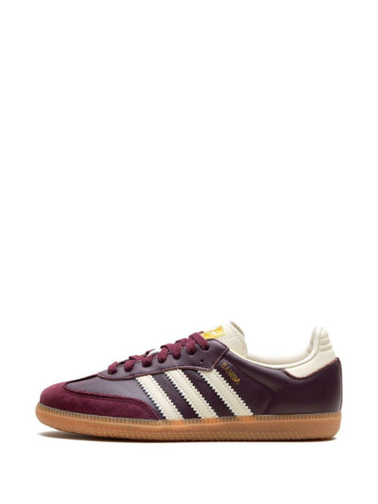 Adidas Samba OG Maroon Cream White Gold Metallic