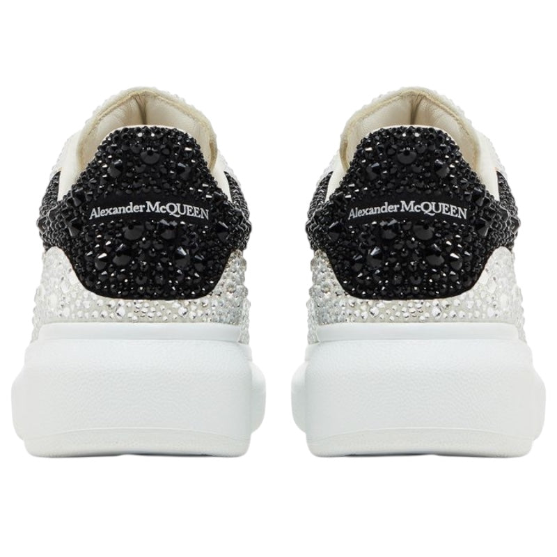 Alexander Mcqueen Oversized Crystal-Embellished White