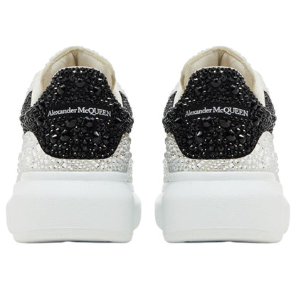 Alexander Mcqueen Oversized Crystal-Embellished White