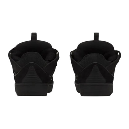 Lanvin ‘Curb’ Leather Blend Sneakers in Black