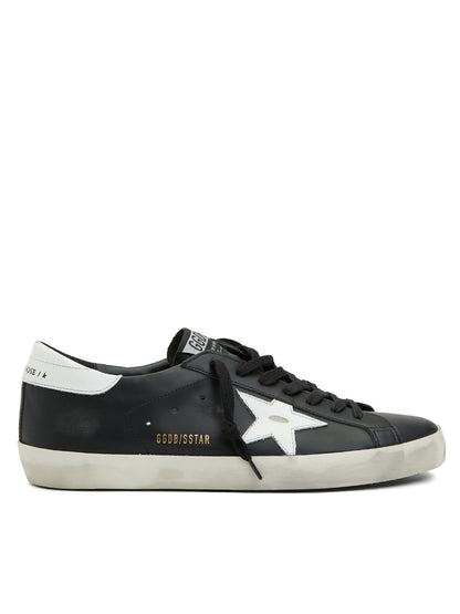 Golden Goose Super Star Black White Leather Sneakers