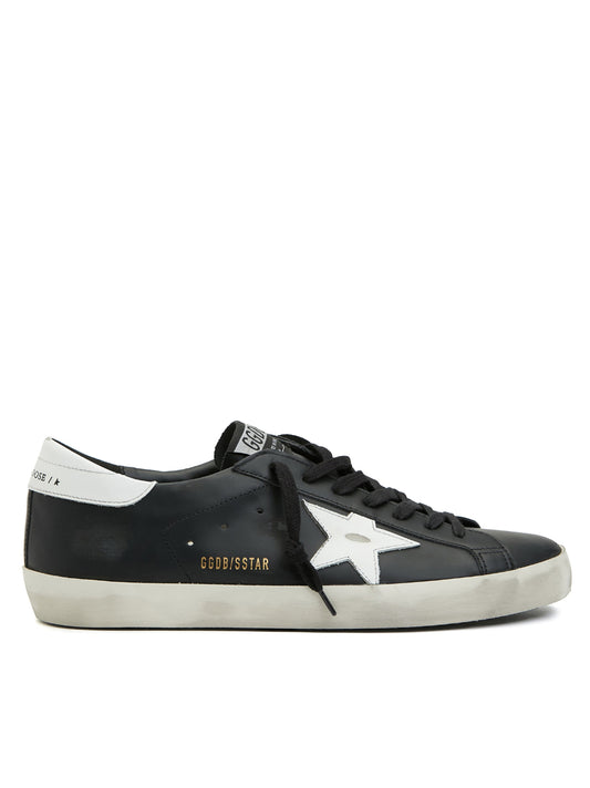 Golden Goose Super Star Black White Leather Sneakers