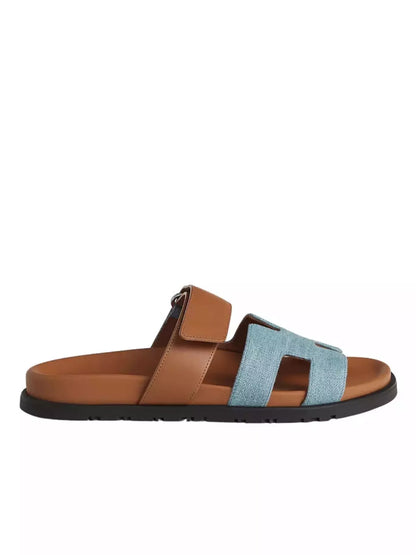 Hermes Chypre Sandal Bicolor/Denim