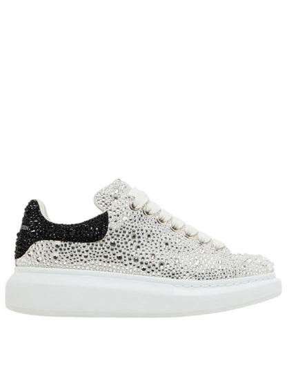 Alexander Mcqueen Oversized Crystal-Embellished White