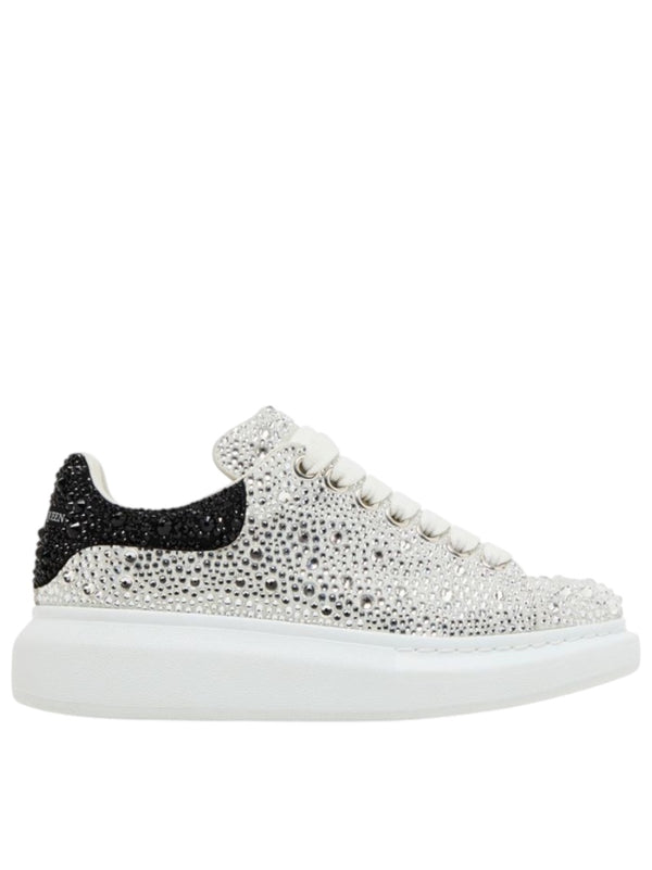Alexander Mcqueen Oversized Crystal-Embellished White