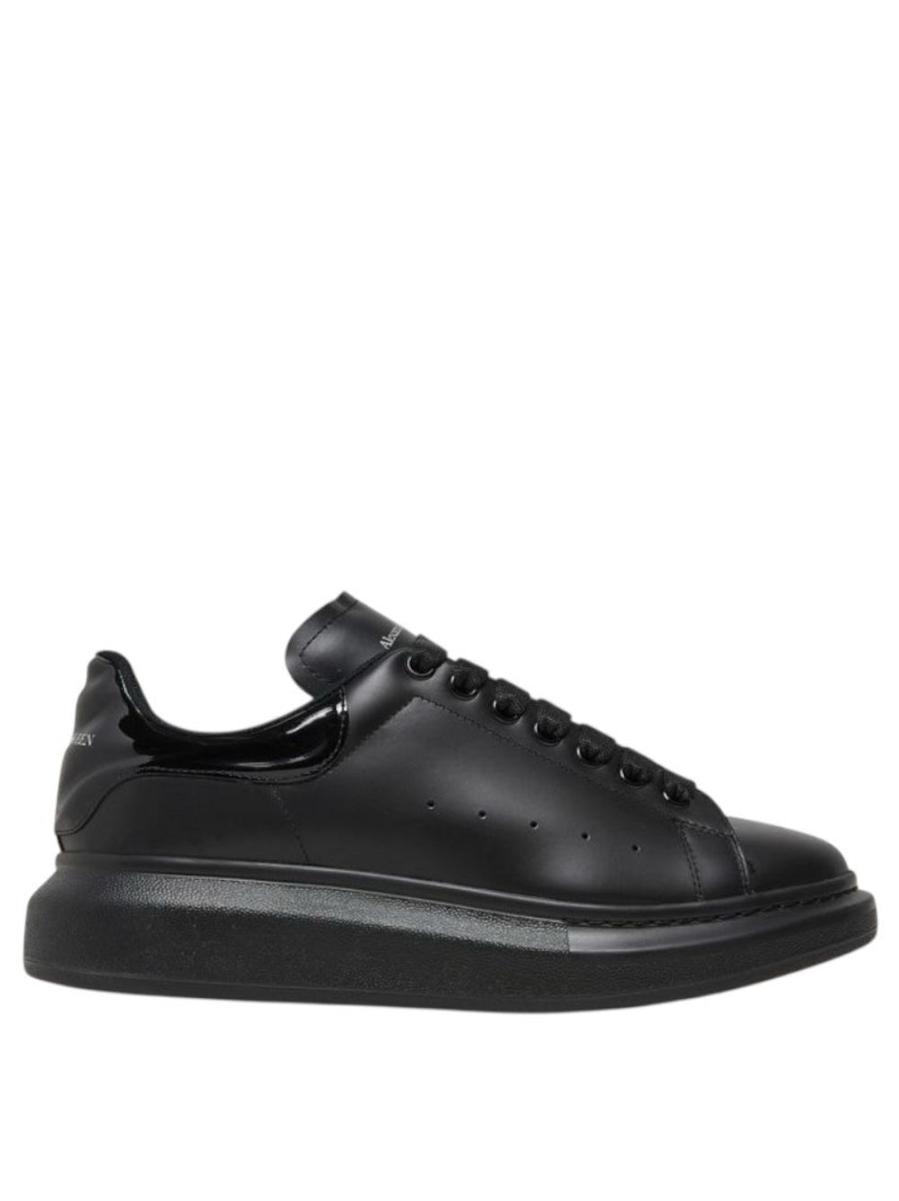 Alexander Mcqueen Oversized – Black Gloss Heel