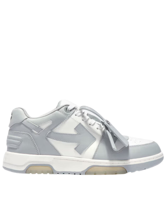 OFF-WHITE Out Of Office Calf Leather – White Grey