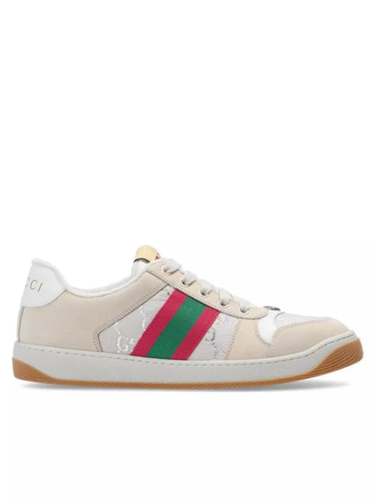Gucci Screener Cream Leather