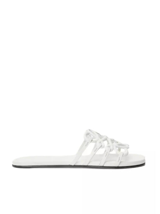 Loewe, Petal Anagram leather slides