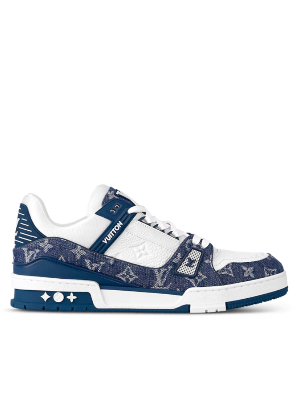 Louis Vuitton LV Trainer Monogram Denim – White Blue