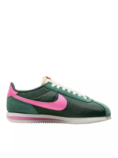 nike cortez - green pink