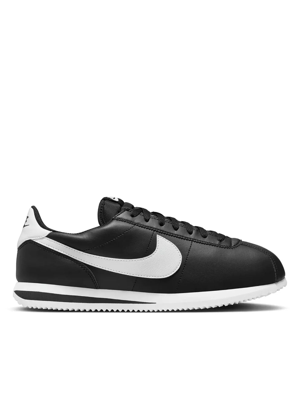 nike cortez  - black white