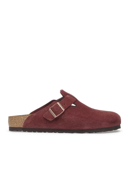 Birkenstock Boston Burgundy – Suede Leather Zinfandel