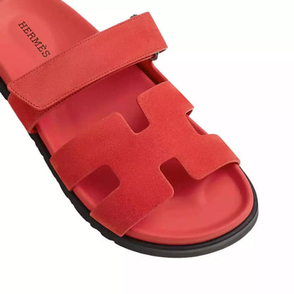 Hermes Chypre Sandal Rose/Vermillon